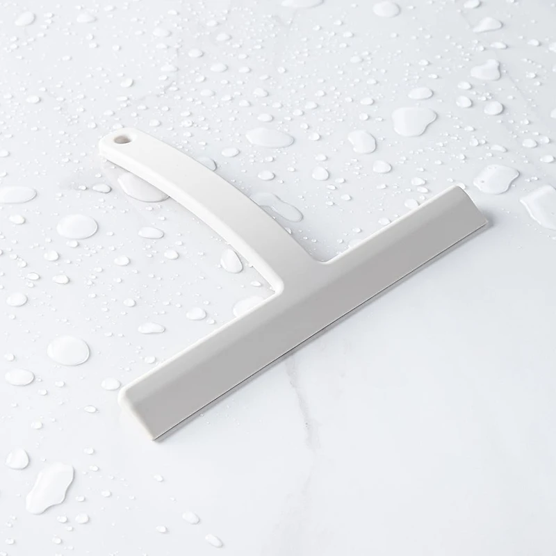 KSP Squeeky Silicone Squeegee with Holder (White)