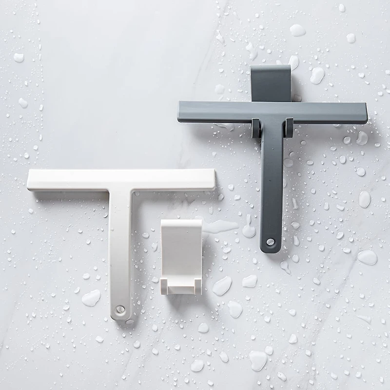 KSP Squeeky Silicone Squeegee with Holder (White)