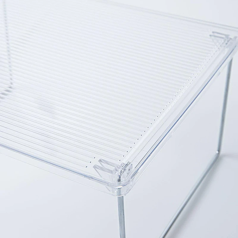 KSP Clearly Organized Stackable Folding Shelf (12x10x5.7")