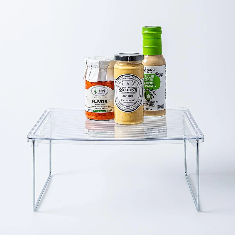 KSP Clearly Organized Stackable Folding Shelf (12x10x5.7")