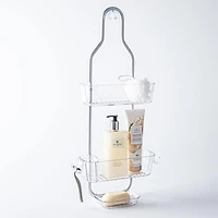 KSP Purestor 3-Tier Shower Caddy (Clear/Aluminum)