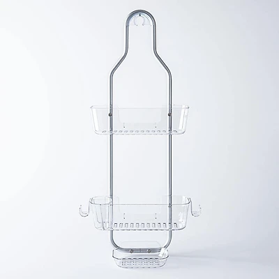 KSP Purestor 3-Tier Shower Caddy (Clear/Aluminum)