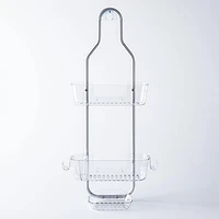 KSP Purestor 3-Tier Shower Caddy (Clear/Aluminum)