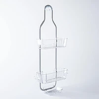KSP Purestor 3-Tier Shower Caddy (Clear/Aluminum)