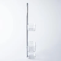 KSP Purestor 3-Tier Shower Caddy (Clear/Aluminum)
