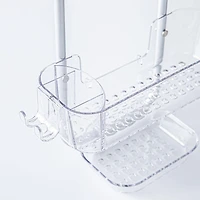 KSP Purestor 3-Tier Shower Caddy (Clear/Aluminum)