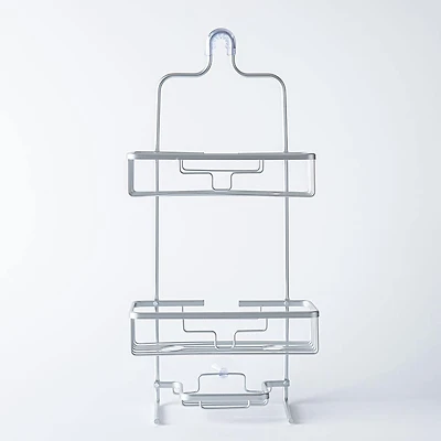 KSP Aquastor Rust-Free Aluminum Shower Caddy 3-Tier (Silver)