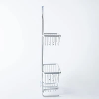 KSP Aquastor Rust-Free Aluminum Shower Caddy 3-Tier (Silver)