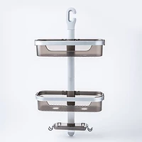 KSP Versaslide Adjustable Shower Caddy 3-Tier (Aluminum/Smoke)