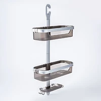 KSP Versaslide Adjustable Shower Caddy 3-Tier (Aluminum/Smoke)