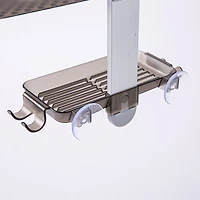 KSP Versaslide Adjustable Shower Caddy 3-Tier (Aluminum/Smoke)