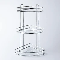 KSP Bathnook '3-Tier' Wire Corner Stand Organizer (Chrome)