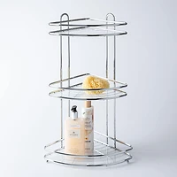 KSP Bathnook '3-Tier' Wire Corner Stand Organizer (Chrome)