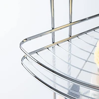 KSP Bathnook '3-Tier' Wire Corner Stand Organizer (Chrome)