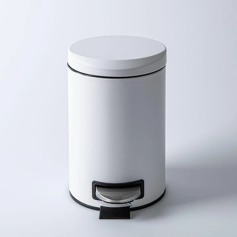 KSP Luna Soft-Close Moon Cover Step Garbage Can 3L
