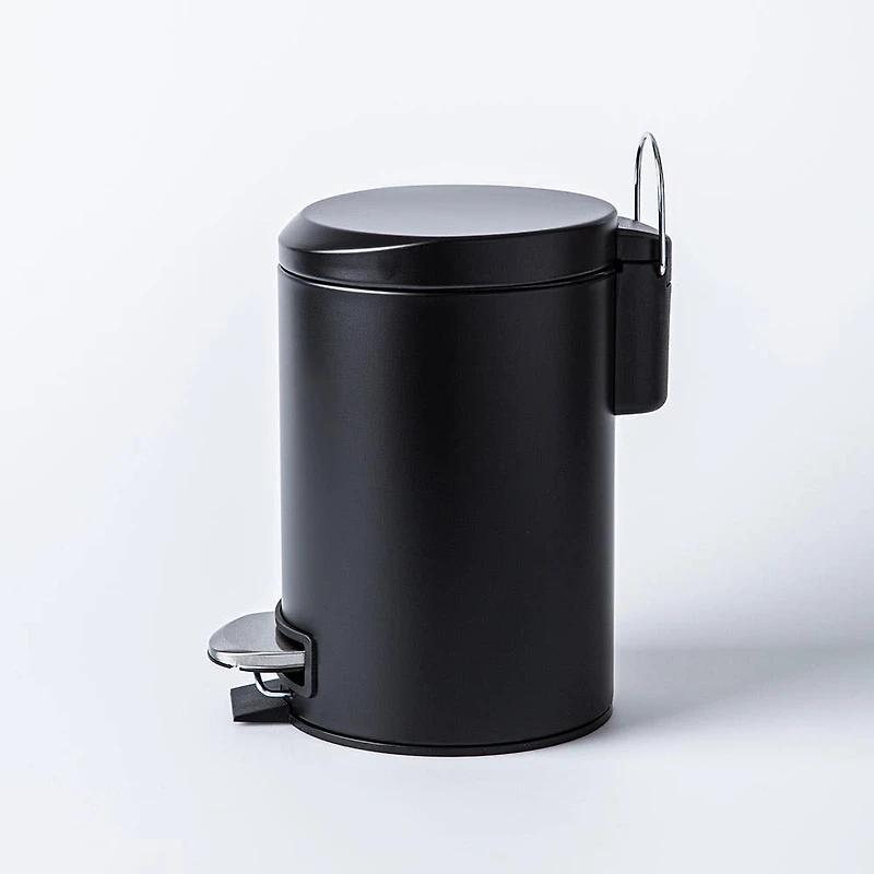 KSP Luna Soft-Close Moon Cover Step Garbage Can 3L (Black)