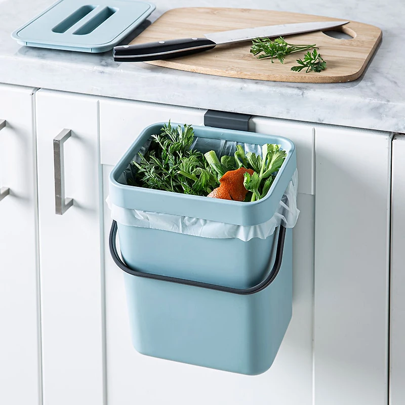 KSP Eco-Hub Hanging Plastic 5l Compost Bin (Blue)