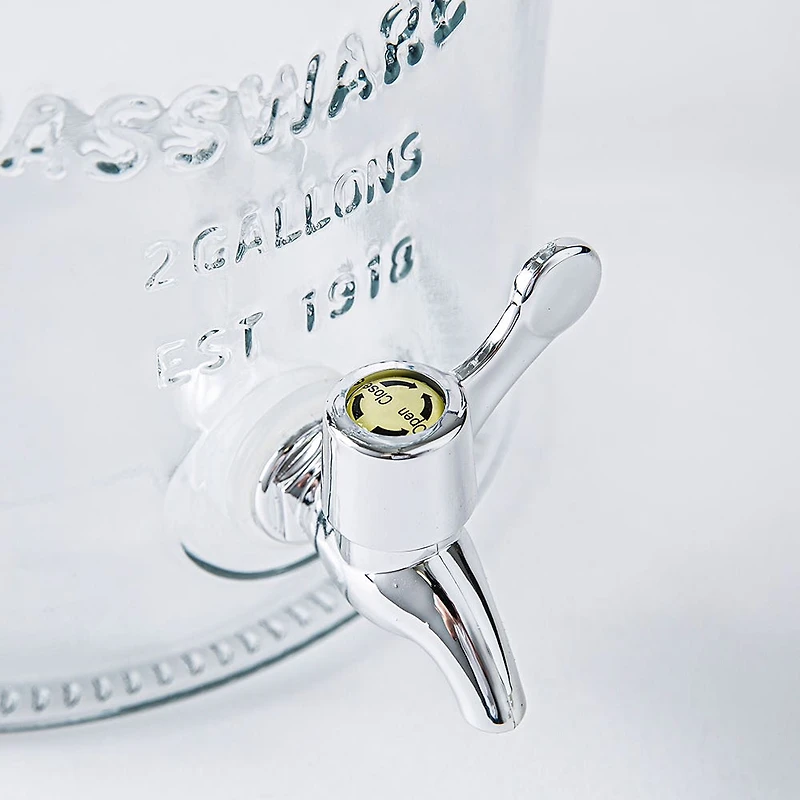 KSP Nantucket Glass Beverage Dispenser