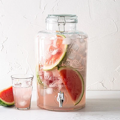 KSP Nantucket Glass Beverage Dispenser