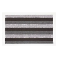 KSP Loop 'Wide Stripe' PVC Floor Mat (White/Grey/Black)