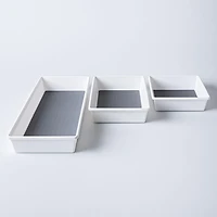 KSP Neat + Tidy Drawer Organizer Bin Wide - Set of 3