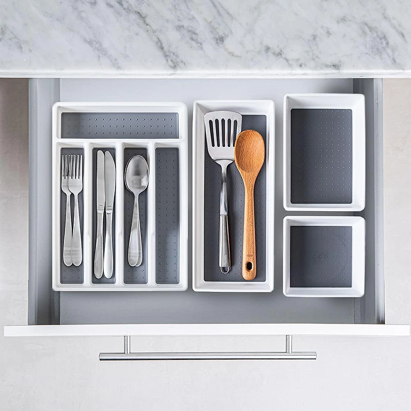 KSP Neat + Tidy Drawer Organizer Bin Wide - Set of 3
