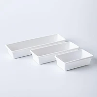 KSP Neat + Tidy Drawer Organizer Bin Narrow - Set of 3
