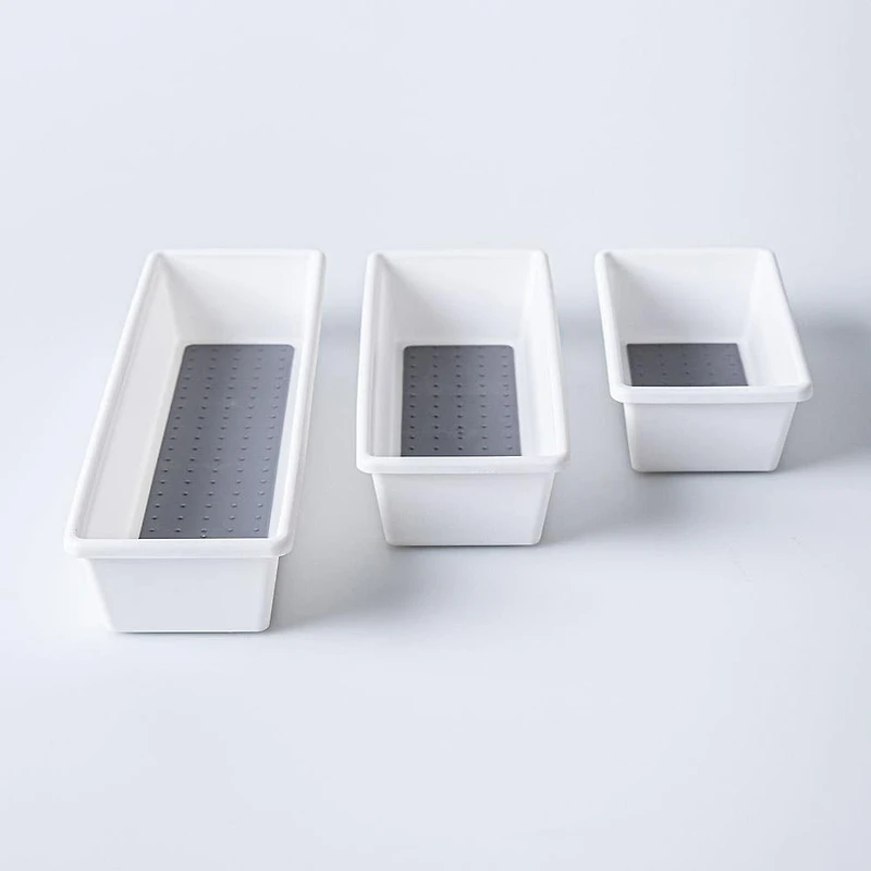 KSP Neat + Tidy Drawer Organizer Bin Narrow - Set of 3