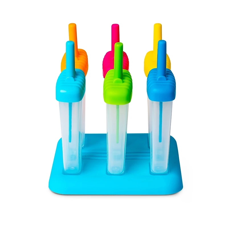 KSP Ice Pop Freezer Oval Popsicle Mold Set - Set of 6