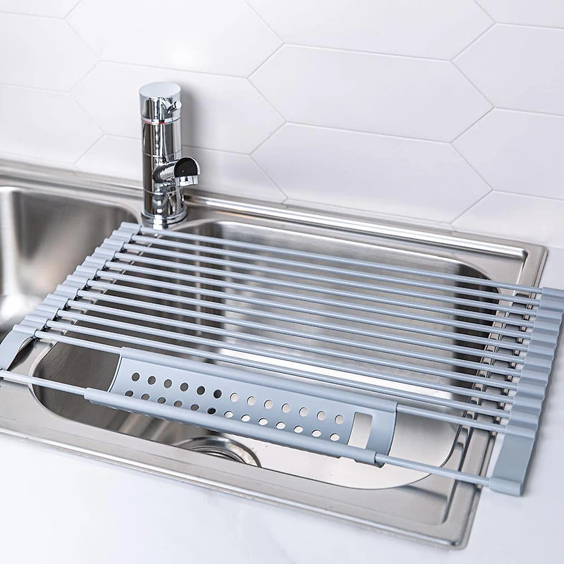 KSP SINKSMART Roll-Up Silicone Dish Drying Rack (Large)