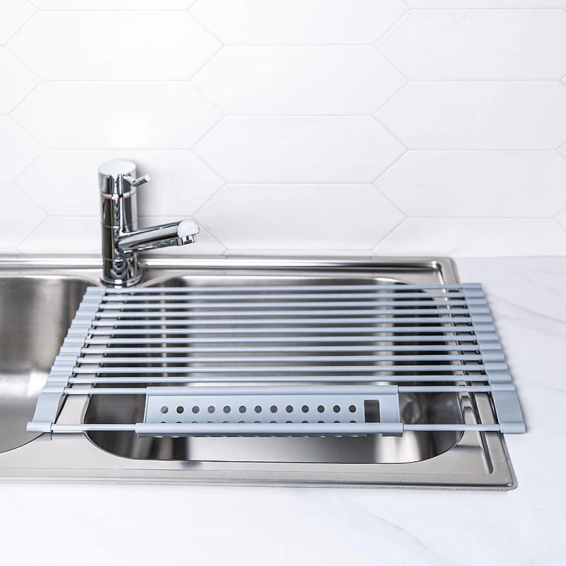 KSP SINKSMART Roll-Up Silicone Dish Drying Rack (Large)