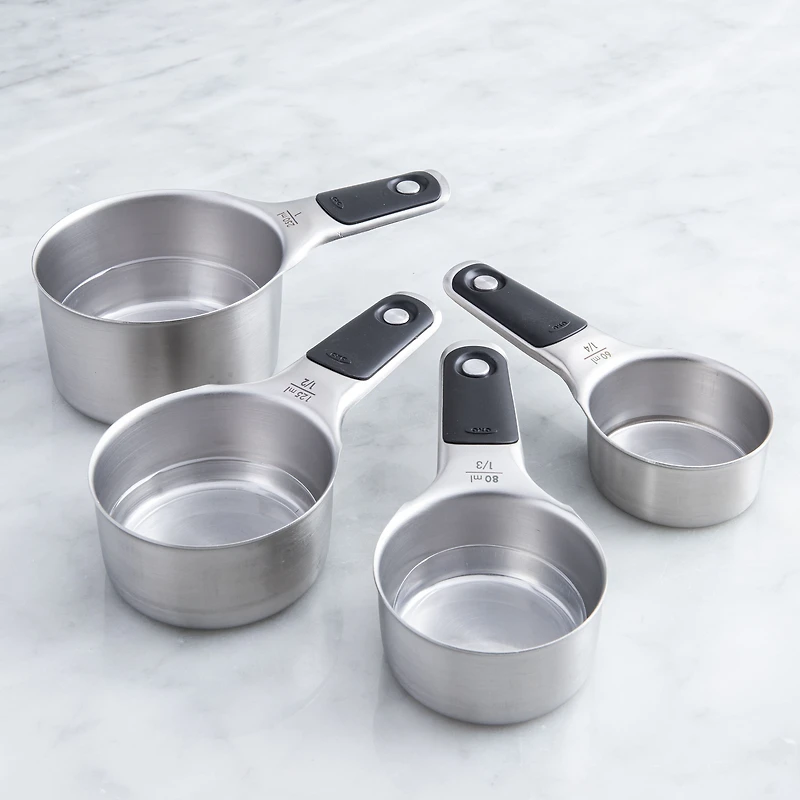 Oxo Good Grips Magnetic Measuring Cup - Set of 4 (Black/Stainless Steel)