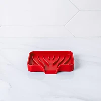 KSP Sinksmart Silicone Soap/Sponge Holder (Red)