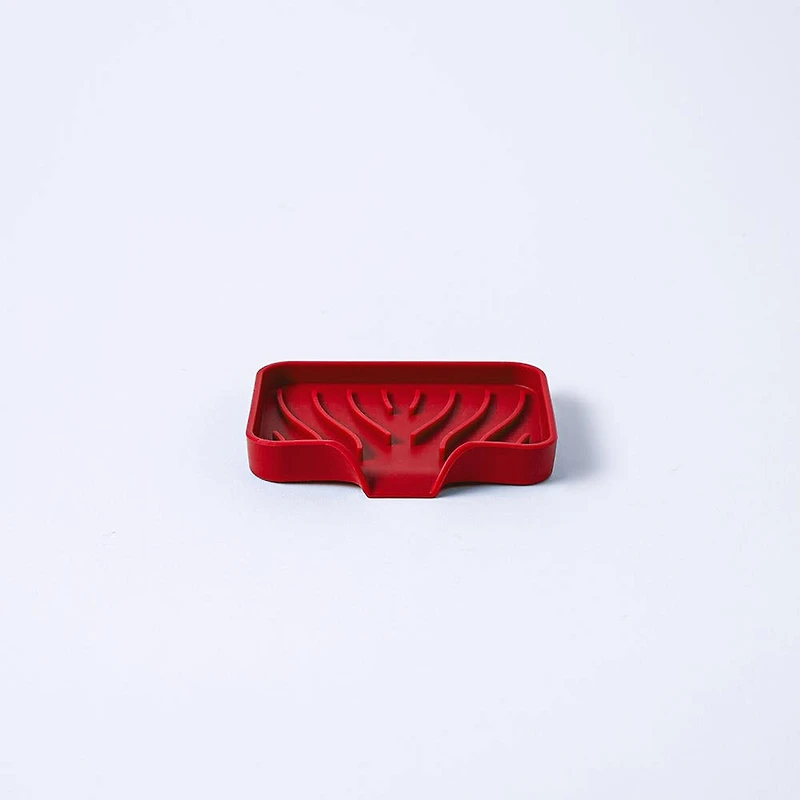 KSP Sinksmart Silicone Soap/Sponge Holder (Red)