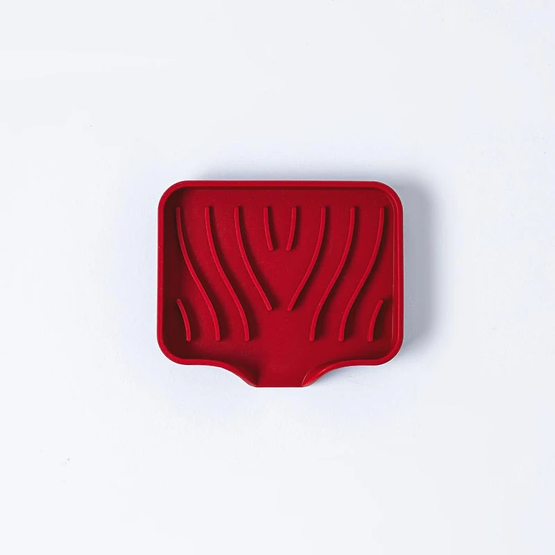 KSP Sinksmart Silicone Soap/Sponge Holder (Red)