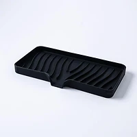 KSP Sinksmart Silicone Sink/Sponge Tray (Black)