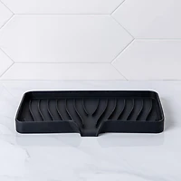 KSP Sinksmart Silicone Sink/Sponge Tray (Black)