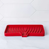 KSP Sinksmart Silicone Sink/Sponge Tray (Red)