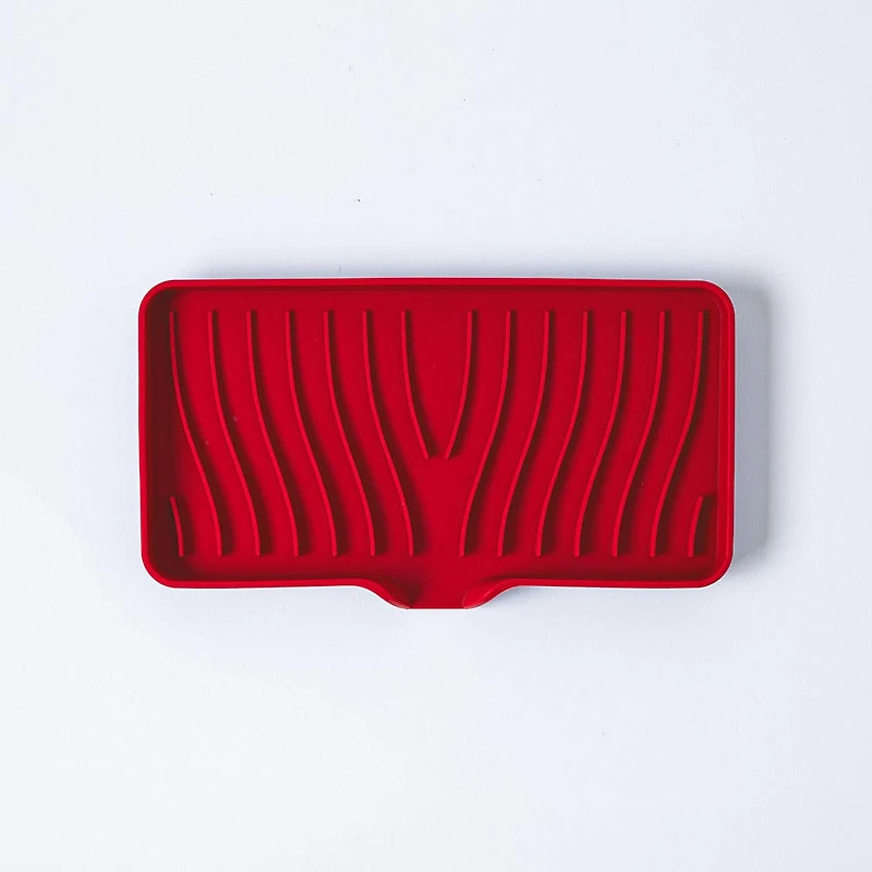 KSP Sinksmart Silicone Sink/Sponge Tray (Red)