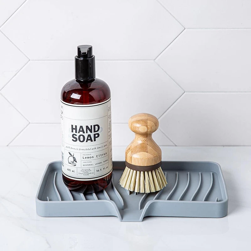 KSP Sinksmart Silicone Sink-Sponge Tray (Grey)