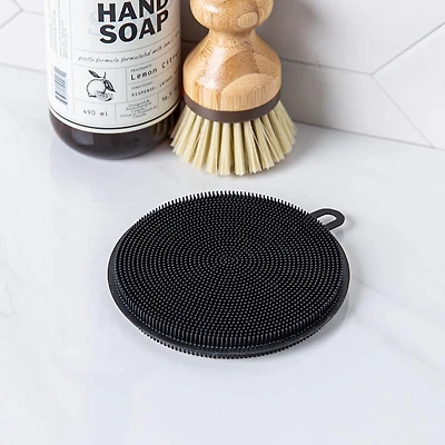 KSP Sinksmart 'Round' Silicone Scrubber Sponge (Black)