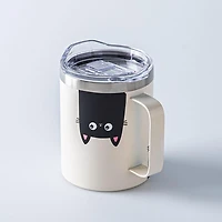 KSP Java 'Cat' Double Wall Desk Mug (Vanilla)