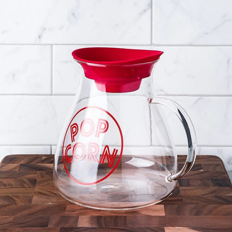 KSP Quikpop Glass Popcorn Maker with Silicone