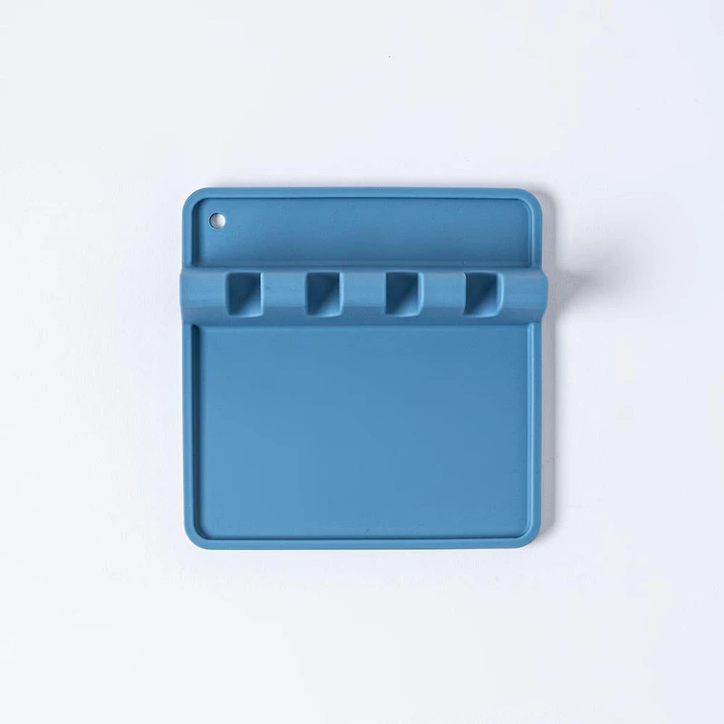 KSP Countersmart Silicone Utensil/Spoon Rest (Slate Blue)