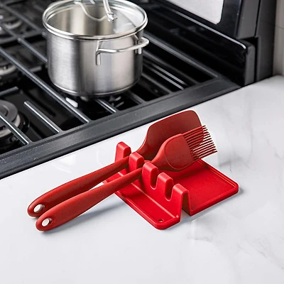 KSP Countersmart Silicone Utensil/Spoon Rest (Red)