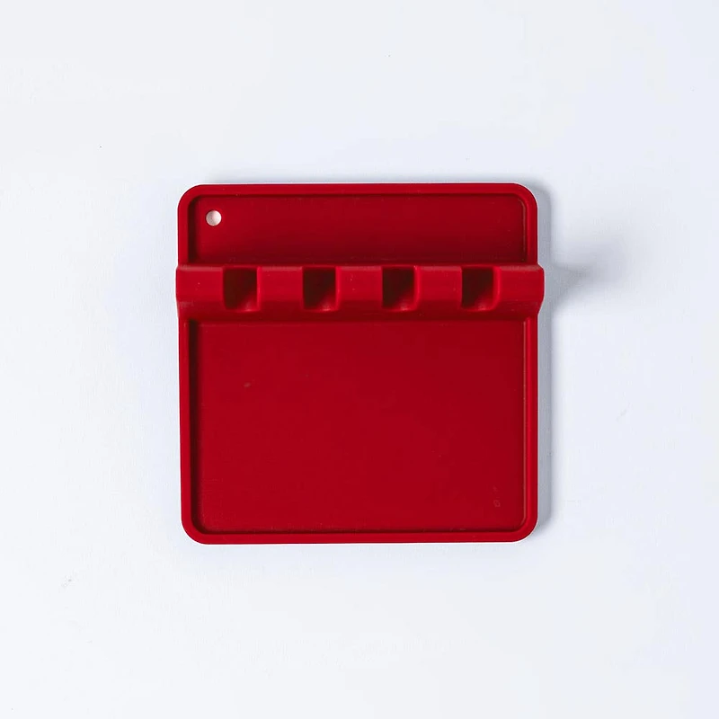 KSP Countersmart Silicone Utensil/Spoon Rest (Red)