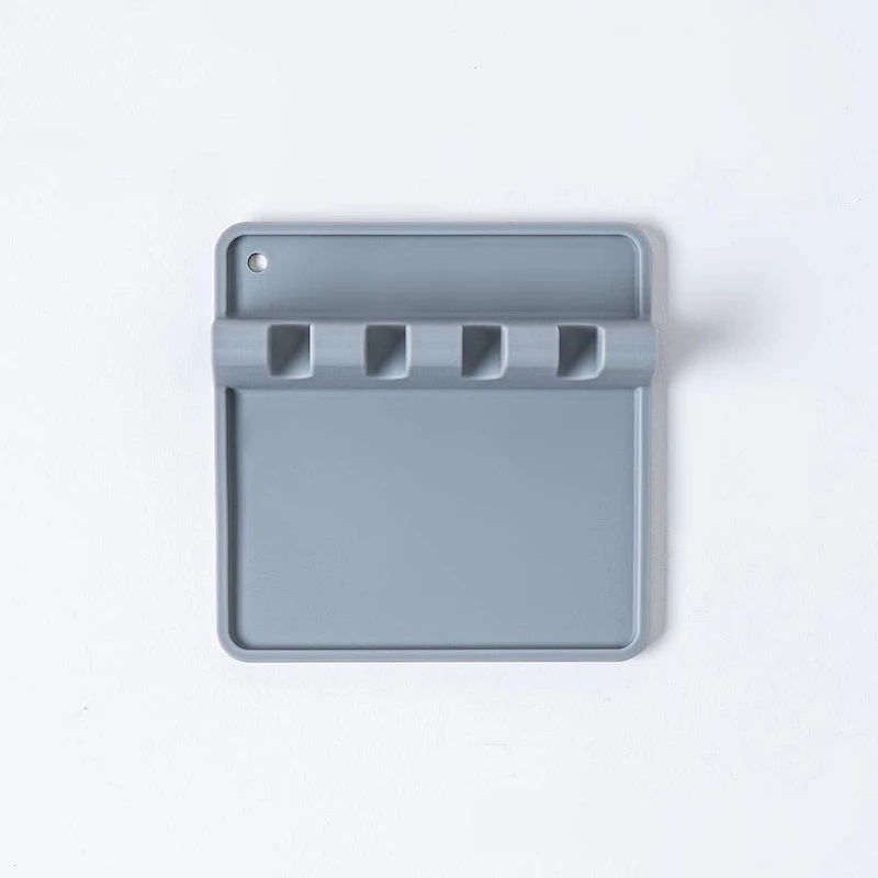 KSP Countersmart 'W/Drip Pad' Silicone Utensil-Spoon Rest (Grey)