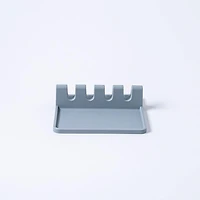 KSP Countersmart 'W/Drip Pad' Silicone Utensil-Spoon Rest (Grey)