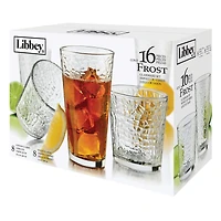 Libbey Tumbler & Rocks 'Frost' Combo - Set of 16 (Clear)