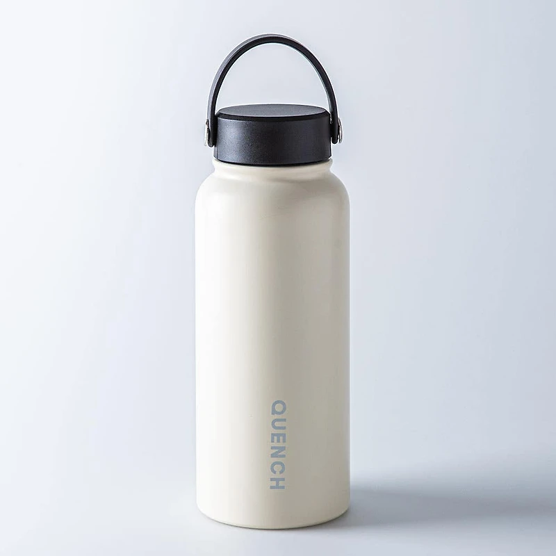 KSP Quench Double Wall Bottle with Handle 32 Oz.  (Off White)